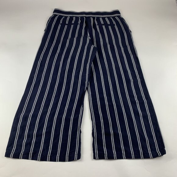 A New Day Navy White Striped Linen Blend Wide Leg Lounge Pant XXL - Picture 6 of 7